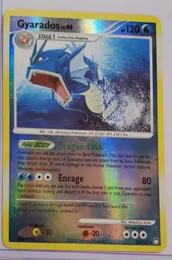 Pokemon Gyarados 26/123 Mysterious Treasures Reverse Holo Rare Card English 2007 - Image 1