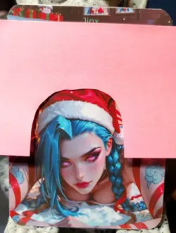 Jinx Arcane Legends Ribbons 🎀 Lonestar Customs Waifu New Christmas 2025 Card - Image 1