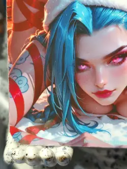 Jinx Arcane Legends Ribbons 🎀 Lonestar Customs Waifu New Christmas 2025 Card - Image 3