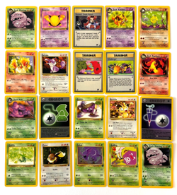 Team Rocket Vintage Pokemon TCG Card Lot - 20 Cards - Common Uncommon Rare - Image 1