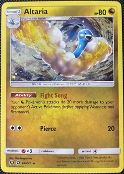 Altaria 040A/070 Alternate Art Cosmos Holo - Pokemon Card - Image 1