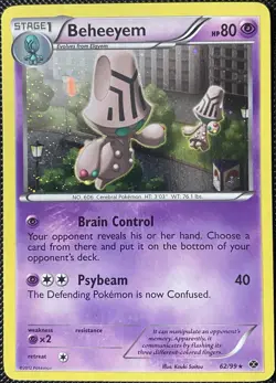 Beheeyem - (Cosmos Holo) 062/099 Blister Exclusives *Swirl* Pokemon Card - Image 1