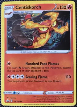 Centiskorch SWSH048 SWSH: Sword & Shield Promo Cosmos Holo Pokemon Card - Image 1