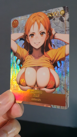 Nami One Piece x Mcdonalds Goddess Story Waifu Holo ACG Card - Image 2