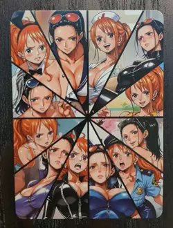 Nami One Piece x Mcdonalds Goddess Story Waifu Holo ACG Card - Image 4