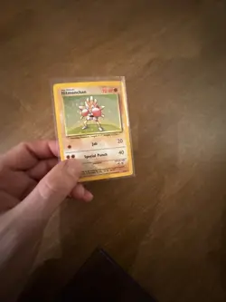 Hitmonchan Base Set Holo Unlimited Rare Pokemon TCG Card 7/102 - Image 4