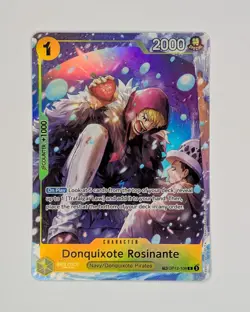 Bandai One Piece TCG Donquixote Rosinante Treasure Rare Card Op14 - Image 1