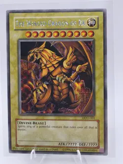 YUGIOH - Winged Dragon of Ra (Secret Rare) - Xbox Game Promo Card DOD-001 TCG - Image 1