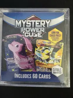 Pokemon Mystery Power Cube (60 Cards) 3 GUARANTEED FOILS-NEW-SEALED! - Image 1