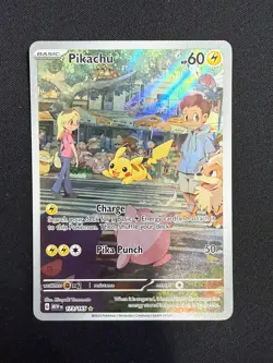 Pokemon Pikachu TCG Art Rare Card 173/165 SV 151 English Edition - Image 1