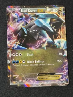 Pokemon TCG Black Kyurem EX Holo Ultra Rare Card 95/135 Plasma Storm - Image 1