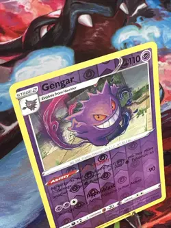 Pokemon TCG Gengar 085/202 Swsh01: Sword & Shield 2020 Reverse Holo Rare Card - Image 2