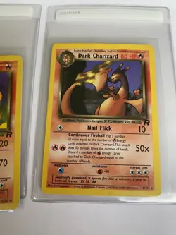 Dark Charizard 21/82 Non Holo And Dark Charmeleon Pokemon Cards - Image 3