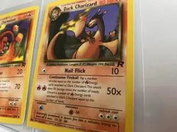 Dark Charizard 21/82 Non Holo And Dark Charmeleon Pokemon Cards - Image 5