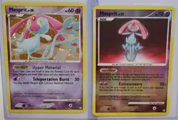 Mesprit Holo and Reverse Holo 14/123 and 34/146 Lot of 2 Cards - Image 1