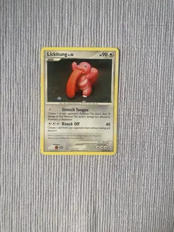 Pokemon TCG Lickitung And Wurmple Cards Platinum Yuka Morii Clay Art LP - Image 2