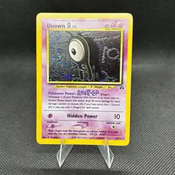 (LP+) Unown A #14/75 2001 Neo Discovery Unlimited Holo Rare Vintage Pokemon Card - Image 2
