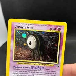 (LP+) Unown A #14/75 2001 Neo Discovery Unlimited Holo Rare Vintage Pokemon Card - Image 3