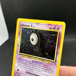(LP+) Unown A #14/75 2001 Neo Discovery Unlimited Holo Rare Vintage Pokemon Card - Image 4