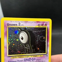 (LP+) Unown A #14/75 2001 Neo Discovery Unlimited Holo Rare Vintage Pokemon Card - Image 5