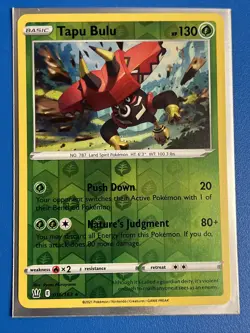 Pokemon Tapu Bulu 016/163 Reverse Holo Rare Battle Styles NM + Card Saver - Image 1