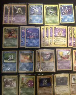 Pokemon TCG 101 Card Lot Team Rocket NEAR COMPLETE Rare/Common/Uncommon 1st Ed - Image 2