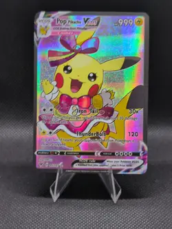 Pikachu Pop Pokemon Card VMAX ACG V Star Holo Cosplay - Image 1