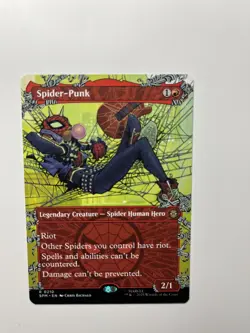 Spider Punk 0210 Borderless Non-Foil Spider Man MTG Magic The Gathering Card - Image 1
