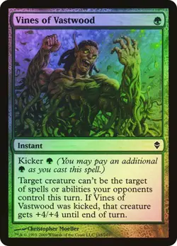 MTG Zendikar Vines Of Vastwood x1 Foil Common Green Instant NM/M - Image 1