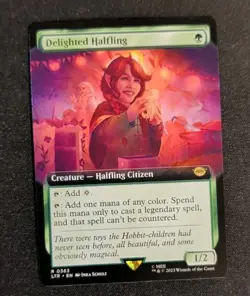 MTG Delighted Halfling (363/479) The Lord of the Rings Tales of Middle-earth NM - Image 1