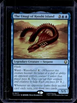 Magic The Gathering MTG The Unagi of Kyoshi Island Foil #77 - Image 1