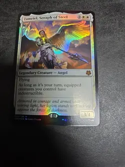 MTG Zamriel, Seraph of Steel *FOIL* Magic Game Night: Free-For-All 001 NM - Image 1