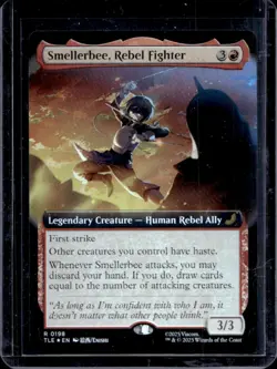 2025 Magic The Gathering Avatar Smellerbee, Rebel Fighter Art Foil #198 - Image 1