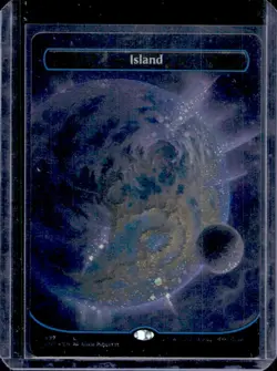 Magic The Gathering MTG Unfinity Island Planet Borderless #492 - Image 1