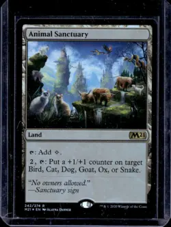 2020 Magic: The Gathering Core Set 2021 Animal Sanctuary #242 - Image 1