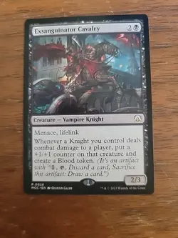 Magic The Gathering MTG Exsanguinator Cavalry Commander March of the Machine - Image 1