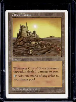 1997 Magic: The Gathering 5th Edition City of Brass #NNO - Image 1