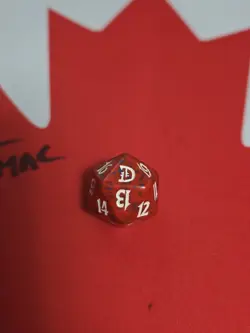 MTG - Magic the Gathering - 2001 Deckmasters - Spindown D20 Dice Die - Red - Image 1