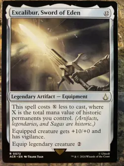 MTG TCG Assassins Creed Excalibur, Sword of Eden 0072 Regular Rare - Image 1