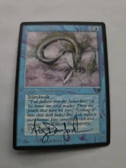Devouring Deep ARTIST PROOF Liz Danforth Legends Set Magic the Gathering - Image 1