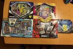 Pokemon TCG Sealed Box Lot - Pikachu V, Lucario VSTAR, Alakazam, Urshifu - Image 1