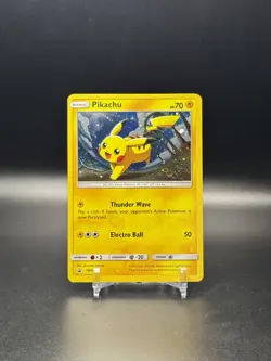 POKEMON SUN & MOON PROMOS #SM81 PIKACHU COSMOS HOLO BLACK STAR PROMO - NM - Image 1
