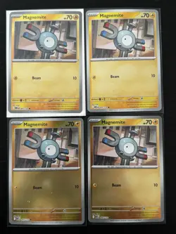 4x Magnemite 045/132 MEG REVERSE HOLO Playset - Pokemon TCG Mega Evolution - Image 1