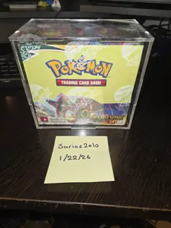 Pokemon TCG Sword & Shield Evolving Skies Booster Box w/ Acrylic case - Image 1