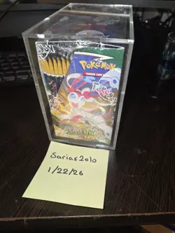 Pokemon TCG Sword & Shield Evolving Skies Booster Box w/ Acrylic case - Image 2