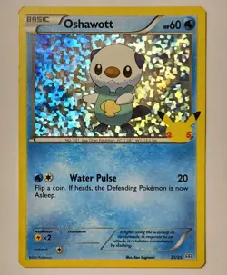 Oshawott 21/25 NM Holo Pokemon McDonald's 25th Anniversary Promo Celebrations - Image 1
