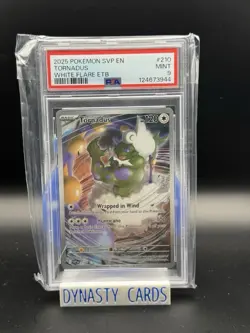 TORNADUS 210 - 2025 POKEMON SVP EN WHITE FLARE ETB BLACK STAR PROMO - PSA 9 - Image 1