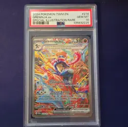 2024 POKEMON TWM EN-TWILIGHT MASQUERADE #214 GRENINJA EX PSA 10 - Image 1