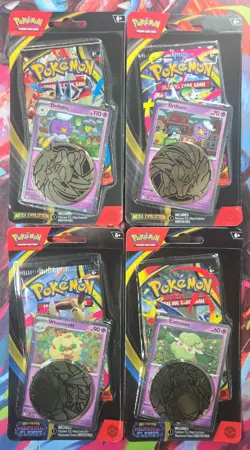 (4) Pokemon - Mega Evolution & Phantasmal Flames Promo Blister Lot - SEALED NEW - Image 1