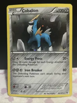 Pokemon TCG - Cobalion - 84/101 - Noble Victories - LP Cosmos Holo Rare (2011) - Image 1